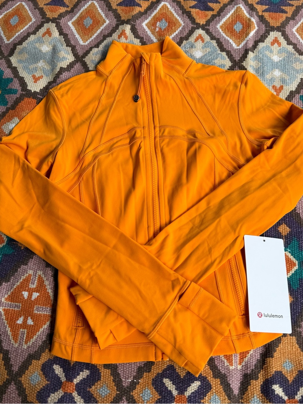 Lululemon Define Cropped Jacket Citrus Sizzle Tone Orange Brand New Size 4